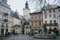 Lwów - rynek i katedra