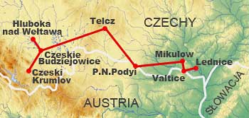 mapa trasy wycieczki