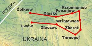 mapa trasy wycieczki