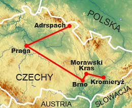 mapa trasy wycieczki