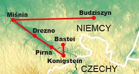 mapa trasy wycieczki