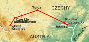 mapa trasy wycieczki