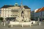 Brno - fontanna na Rynky Warzywnym