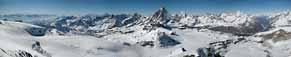 Widok z Klein Matterhorn