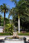 Malaga, park śródmiejski.