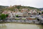 Znowu w Tbilisi, rz. Kura i stara część miasta.