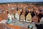 Rothenburg nad Tauberem, widok z wysokiej wieży.