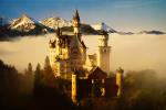 Neuschwanstein z kaledarza, my widzieliśmy tylko mgłę.