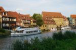 Domy nad rzeką Regnitz w Bambergu.