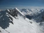 Widok z Cresta d'Arp w stronę Gran Paradiso