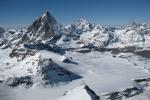 Widok z Klein Matterhorn na Matterhorn