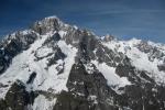 Widok z Cresta d'Arp w stronę Mt. Blanc