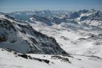 Widok spod Theodulpass w kierunku Gran Paradiso