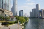 Nowoczesne centrum Tianjin.