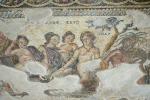 Leda i łabędź, lewy górny panel