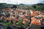 Krumlov, widoczny kościół farny św. Wita