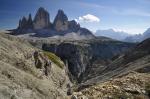 Tre Cime di Lavaredo w całej okazałości.