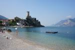 Jezioro Garda, zamek w Malcesine.