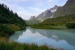 Val Veny, zanikające Lac  Combal.