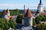 Widok ze wzgórza Toompea w Tallinnie w kier. pn-wsch.