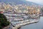 Bastia widok na stary port i katedrę.