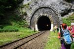 Wylot najdłuższego tunelu kolejowego na Słowacji.