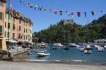 Portofino, widok na zamek.