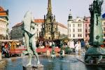 Rynek w Ołomuńcu, w głębi Kolumna Morowa (WHS)