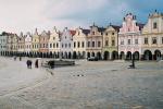 Bajkowe kamieniczki na rynku w Telczu