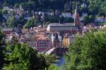 Heidelberg, widok na stare miasto.
