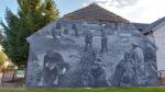 Mural w Wiznie - żołnierze w niewoli