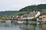 Stein am Rhein - widok z mostu na Renie