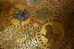 Palermo, mozaikowe arabeski w komnacie Rogera II.