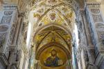Chrystus Pantokrator w absydzie katedry w Cefalu.